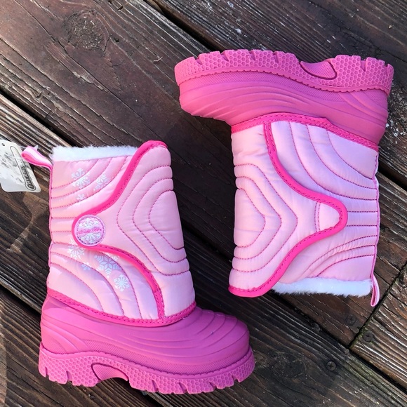 Pink snowflake snowflake boots - Picture 1 of 11